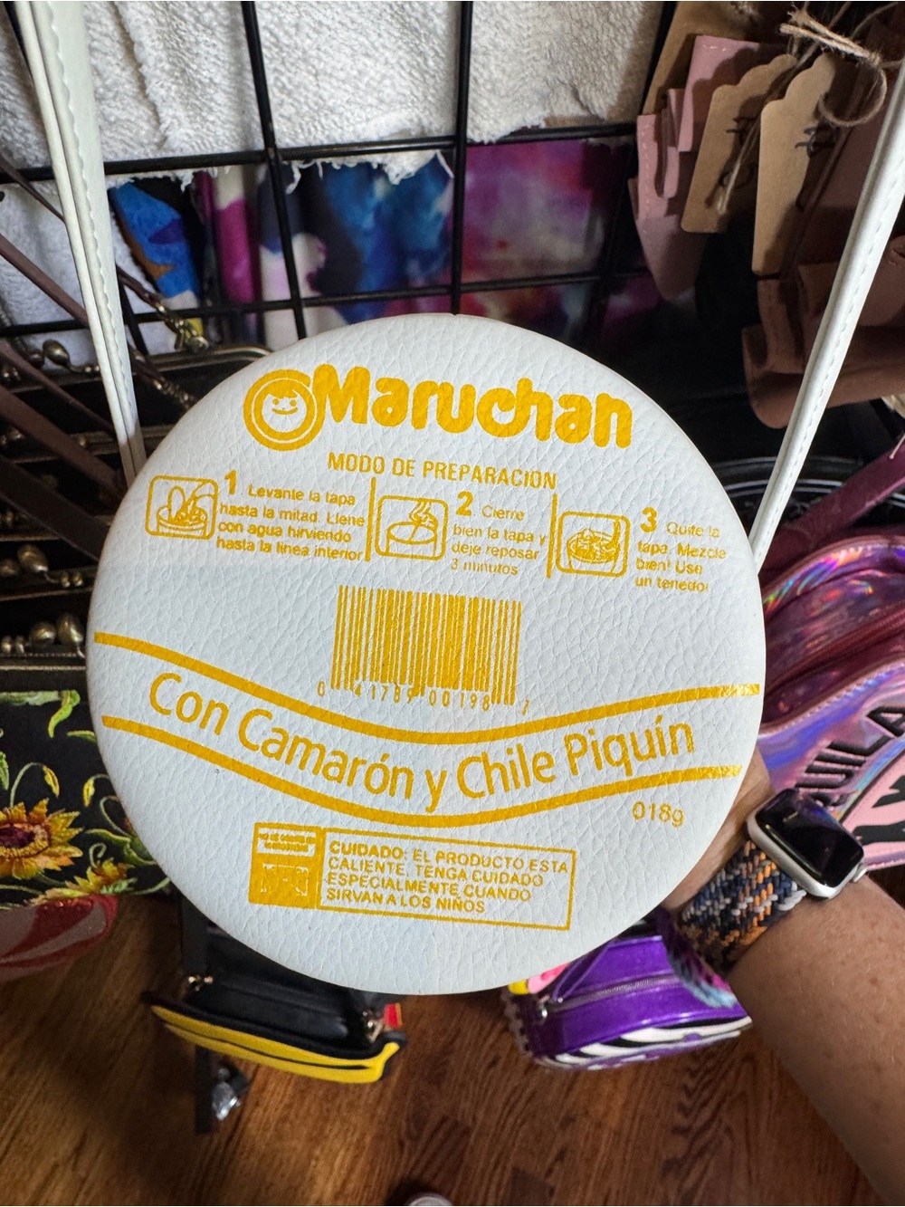 NWOT Maruchan Ramen Cup of Noodle Kitschy Crossbody Purse - Picture 4 of 7